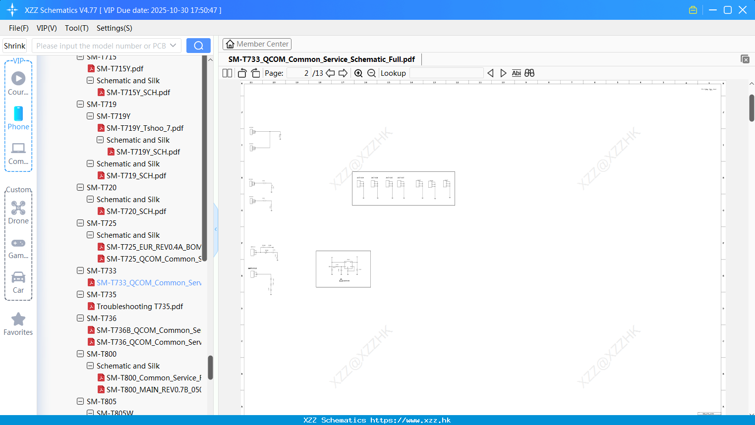 Samsung SM-T733_QCOM_Common_Service_Schematic_Full